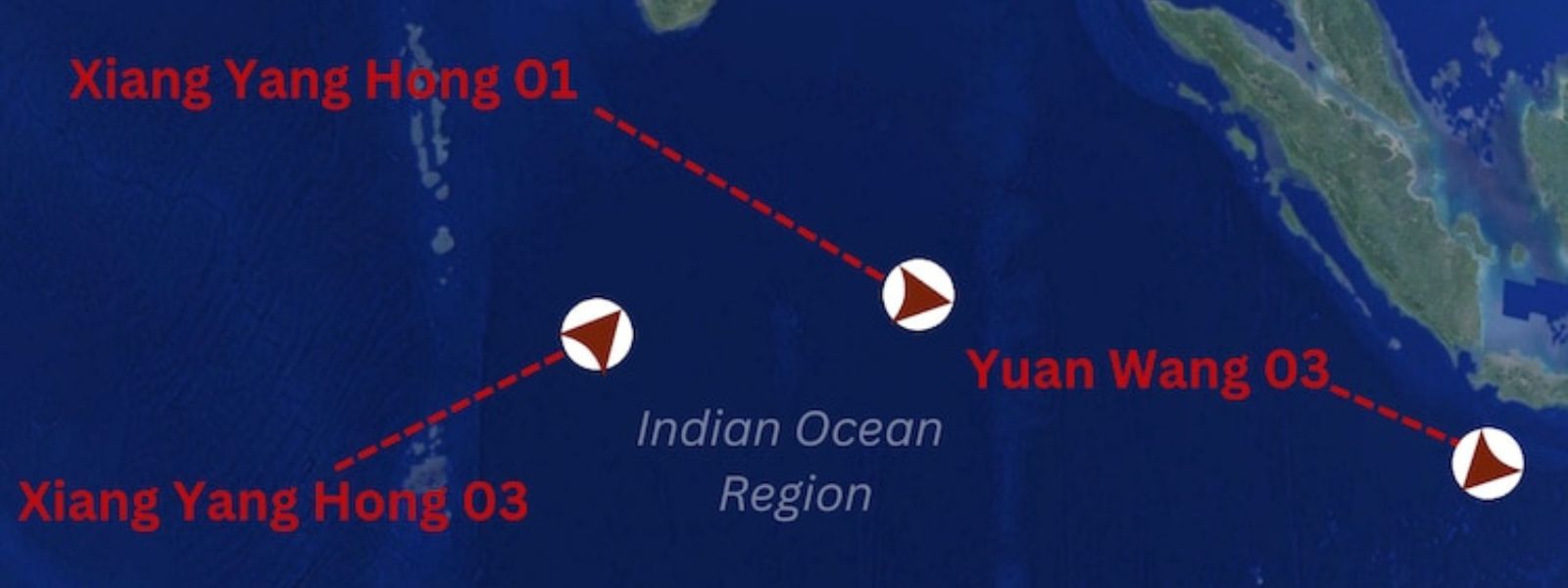 Four Chinese Research Ships In Indian Ocean
